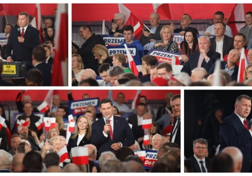 Przemysław Czarnek w Wysokiem Mazowieckiem. Kandydat PiS na premiera spotkał się z mieszkańcami