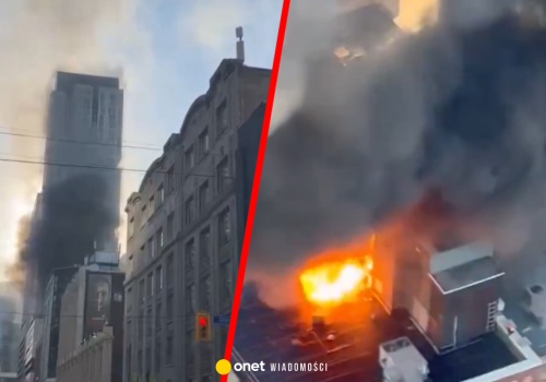 Potężne eksplozje w centrum Toronto. Słup dymu nad miastem w Kanadzie