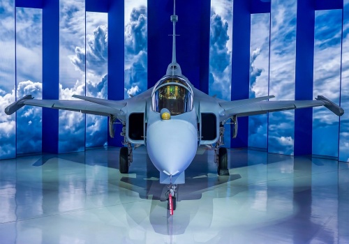 Pierwszy Gripen E wyprodukowany w Brazylii pokazany