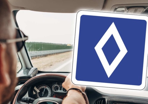 Nowy znak na autostradach. Biały romb na niebieskim tle to 600 zł mandatu