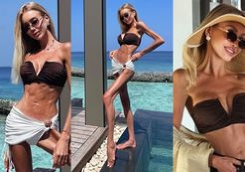 Julia Dybowska eksponuje ekstremalnie szczupłe ciało na Malediwach. Fani drżą o jej zdrowie: 