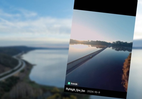 Rowerem przez wodę. Wjeżdżasz w sam środek jeziora i... jedziesz dalej