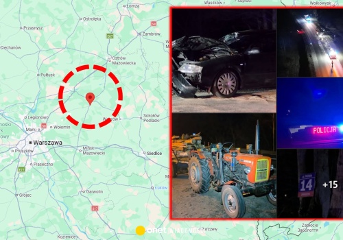 Samochód wbił się w przyczepę z kłodami drewna. Nie żyje 11-latka