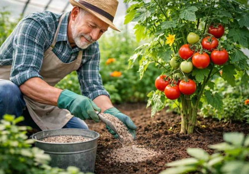 Podsyp tym glebę, a zbierzesz 15 kg pomidorów z 1 krzaka. Sekret zawodowców