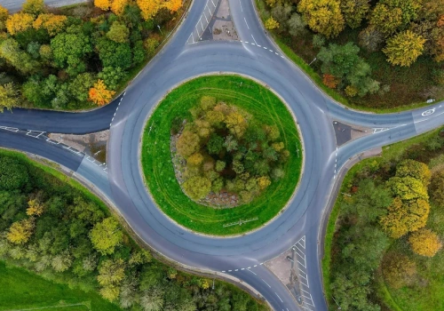 Tutaj znajduje się największe rondo w Polsce. Wcale nie w Warszawie