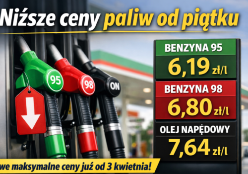 Niższe ceny paliw od dzisiaj. Ministerstwo podało nowe stawki