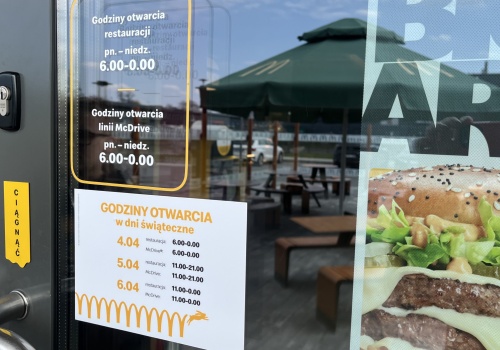 McDonald’s już ogłosił. Tak będzie działać w Wielką Sobotę i Wielkanoc