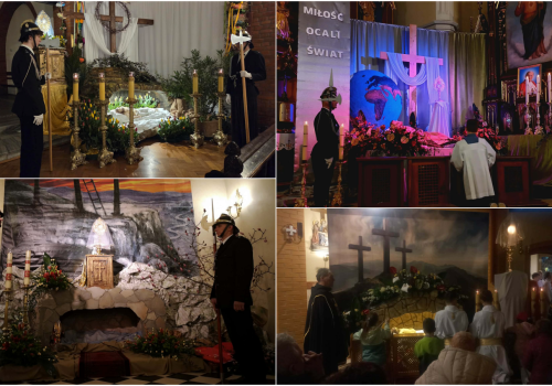 Adoracja przy Grobach Pańskich. Wierni czuwają do Wigilii Paschalnej