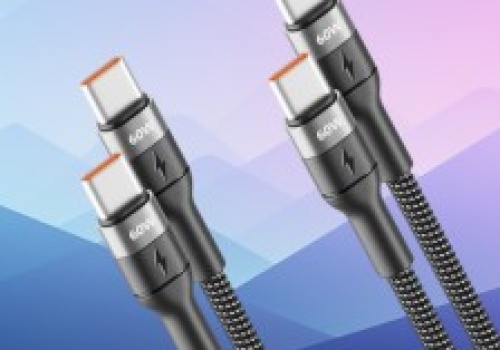 Zestaw 2 kabli USB-C deleyCON 60W PD 2m za 8,47 zł w Amazon PL