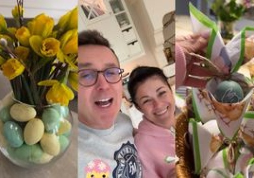 Kurzopki chwalą się przystrojoną na wielkanocną imprezę willą: 