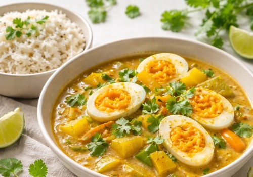 Curry od Bogumiła Przybylaka. Inne niż zwykle, bo z jajkami