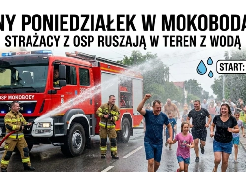 Lany Poniedziałek w Mokobodach. Strażacy z OSP ruszają w teren z wodą