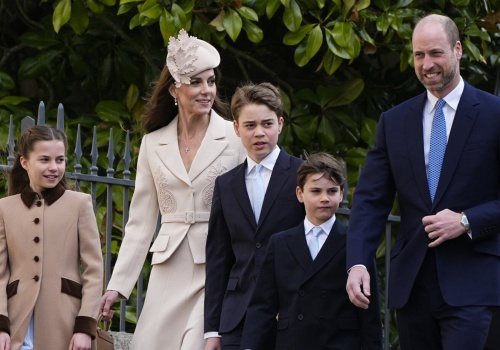 Dzieci Williama i Kate na wielkanocnym nabożeństwie. Pojawiły się publicznie pierwszy raz od miesięcy