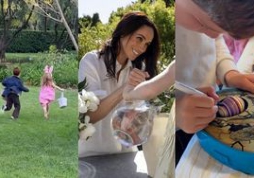 RZADKI WIDOK: Meghan Markle relacjonuje rodzinne święta z 6-letnim Archiem i 4-letnią Lilibet w ich kalifornijskiej willi (ZDJĘCIA)