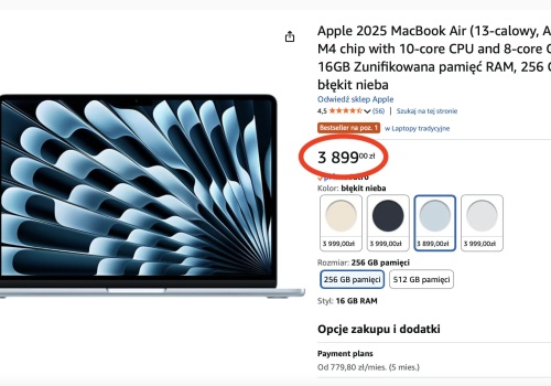 OKAZJA: MacBook Air M4 w bardzo niskiej cenie