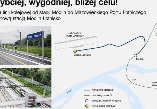 Przetarg na kolej do lotniska Warszawa-Modlin