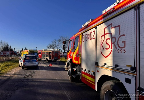 Uwaga! Wypadek na skrzyżowaniu Głuponie – Trzcianka, Opalenica – Lwówek