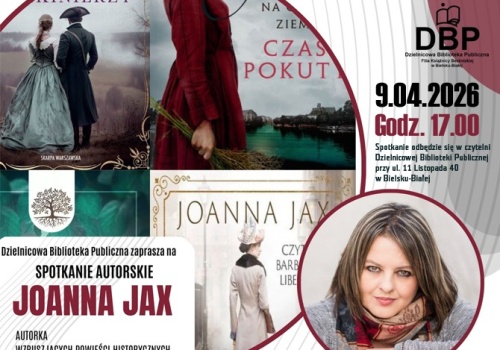 Spotkanie autorskie z Joanną Jax w Dzielnicowej Bibliotece Publicznej