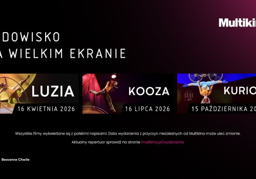 Cirque du Soleil: Trzy widowiskowe spektakle na wielkim ekranie