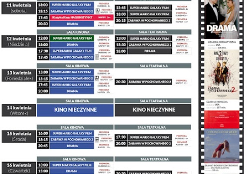 Kino Sieradz z nowym repertuarem. Na ekranie 