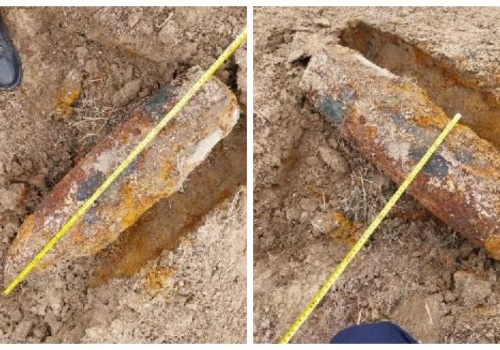 Niewybuch znaleziony podczas prac ziemnych. To obiekt z II wojny światowej