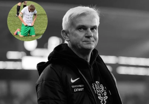 Syn Jacka Magiery z dedykacją po golu. „Kochany Tatusiu, zawsze będziesz w moim sercu”