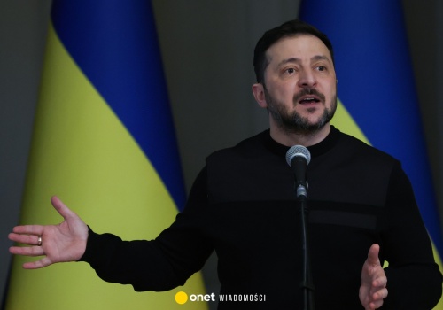 Wołodymyr Zełenski z apelem do USA. 