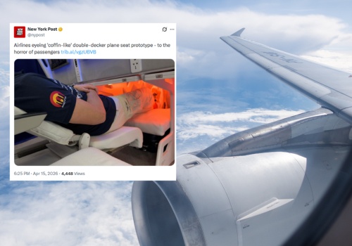 Kontrowersyjny prototyp fotela w samolocie. 
