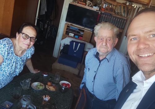 Prezydent Nawrocki gościł w domu Joanny i Andrzeja Gwiazdów