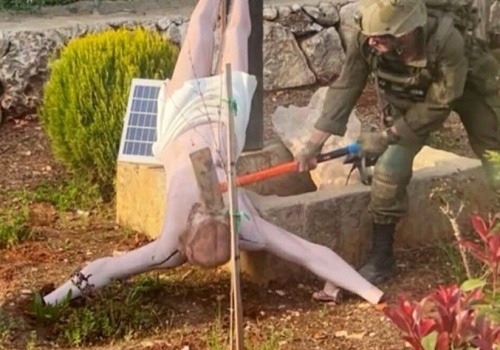 IDF reaguje na zniszczenie figury Chrystusa. Są kary