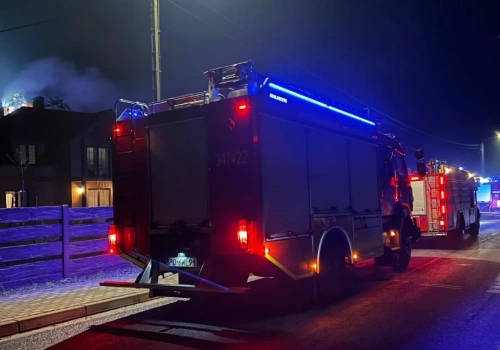 Pożar w Godzieszach Małych