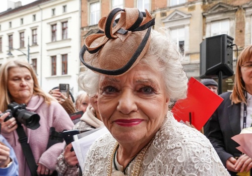 Anna Seniuk odsłoniła gwiazdę w Łodzi. 