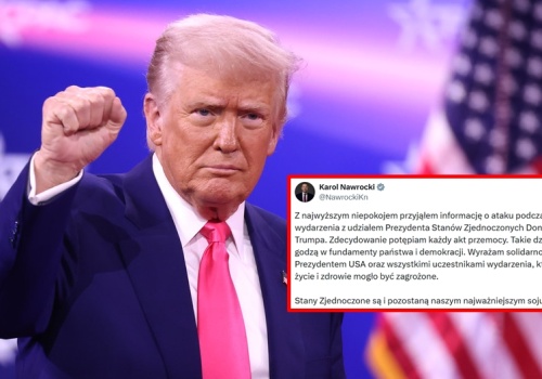 Ewakuacja Donalda Trumpa po strzałach. Karol Nawrocki zabrał głos