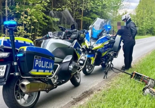 Hulajnogą po drodze wojewódzkiej. 24-latek zatrzymany przez policję