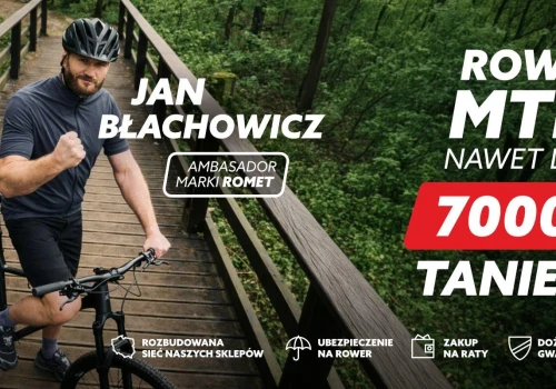 Jan Błachowicz poleca rowery kultowej marki ROMET. Wybrane modele nawet do -50% taniej w sklepie ROMET w Rzeszowie