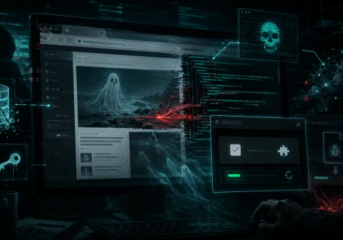 Ponad 700 stron opartych na Ghost CMS zainfekowano fałszywą Captchą (ClickFix)