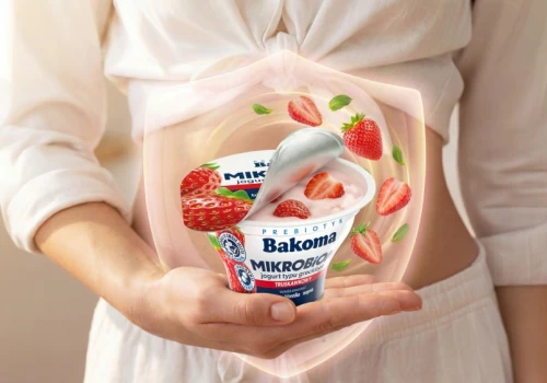 Zadbaj o swoje jelita. NOWOŚĆ – jogurty Bakoma MIKROBIOM do picia i jedzenia łyżeczką
