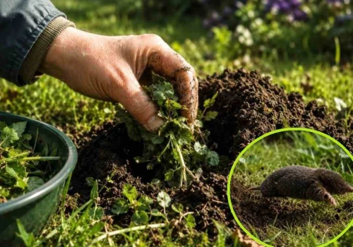 Kret ryje na potęgę? Wrzuć do kopca te liście, a prędko się wyniesie
