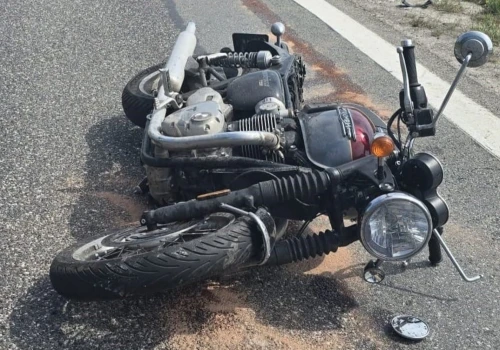 Motocyklista ranny w wypadku
