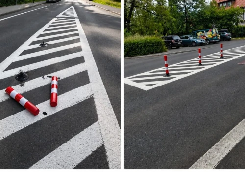 Ktoś w nocy wyciął słupki na drodze. Ostre oświadczenie urzędników