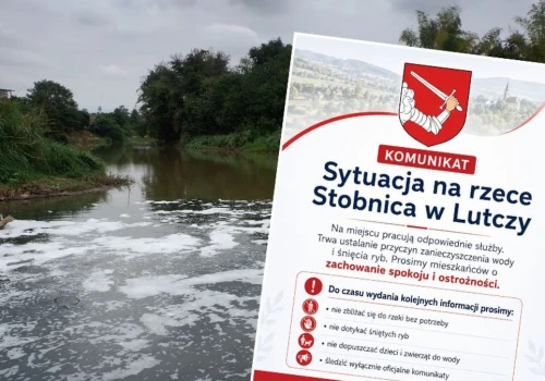 Skażona rzeka na Podkarpaciu. Władze alarmują: Nie zbliżać się do brzegu