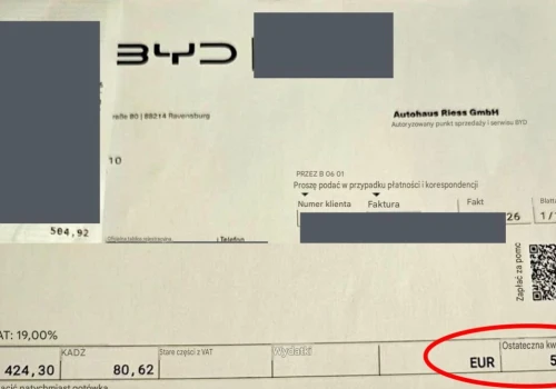 Dealerzy wybiją nam z głowy chińskie auta na serwisach? Przegląd BYD Atto 3 za 505 euro, 2 100 zł. W tym wymiana OLEJU