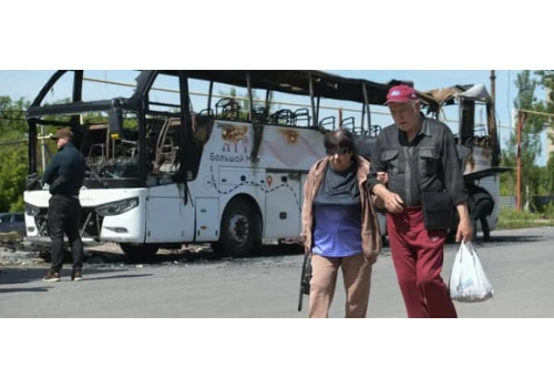 Ukraina. 1034 ataków Rosjan na Zaporoże w ciągu dobry