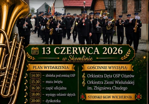 13 czerwca jubileusz 110 lat Orkiestry Dętej OSP Skomlin