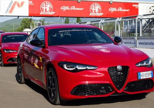 Alfa Romeo uczy jazdy na torze. Junior, Tonale, Giulia, Stelvio i Quadrifoglio w akcji