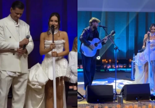 Zagraniczny gwiazdor i przejmujące sceny na rocznicowej imprezie Mariny i Szczęsnego. Wszystko się nagrało