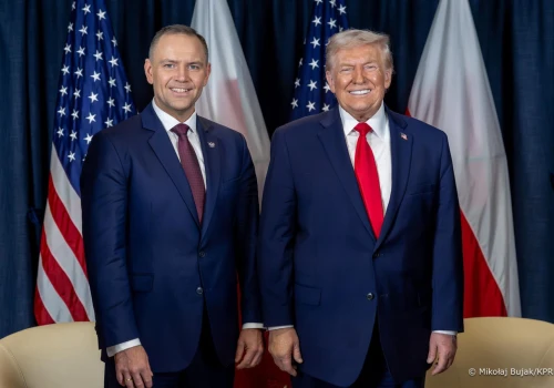 Urodziny Trumpa jak z filmu. Wśród gości Karol Nawrocki
