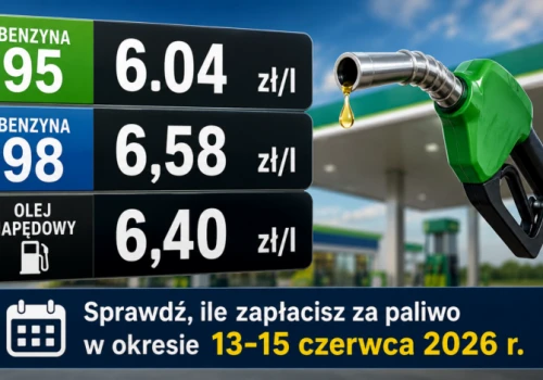 Sprawdź, ile zapłacisz za paliwo w okresie 13-15 czerwca 2026 r.!