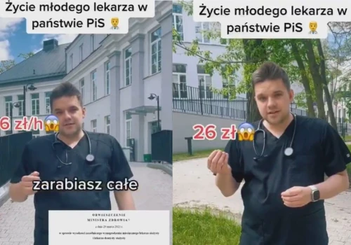 W 2023 roku na nagraniu skarżył się na zarobki młodych lekarzy. Sam w zeszłym roku zarobił ponad 1,6 mln zł