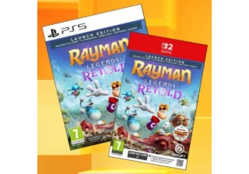Preordery pudełkowego Rayman Legends Retold (2 gry) na PS5 i Switcha 2 po 157,89 zł w polskich sklepach
